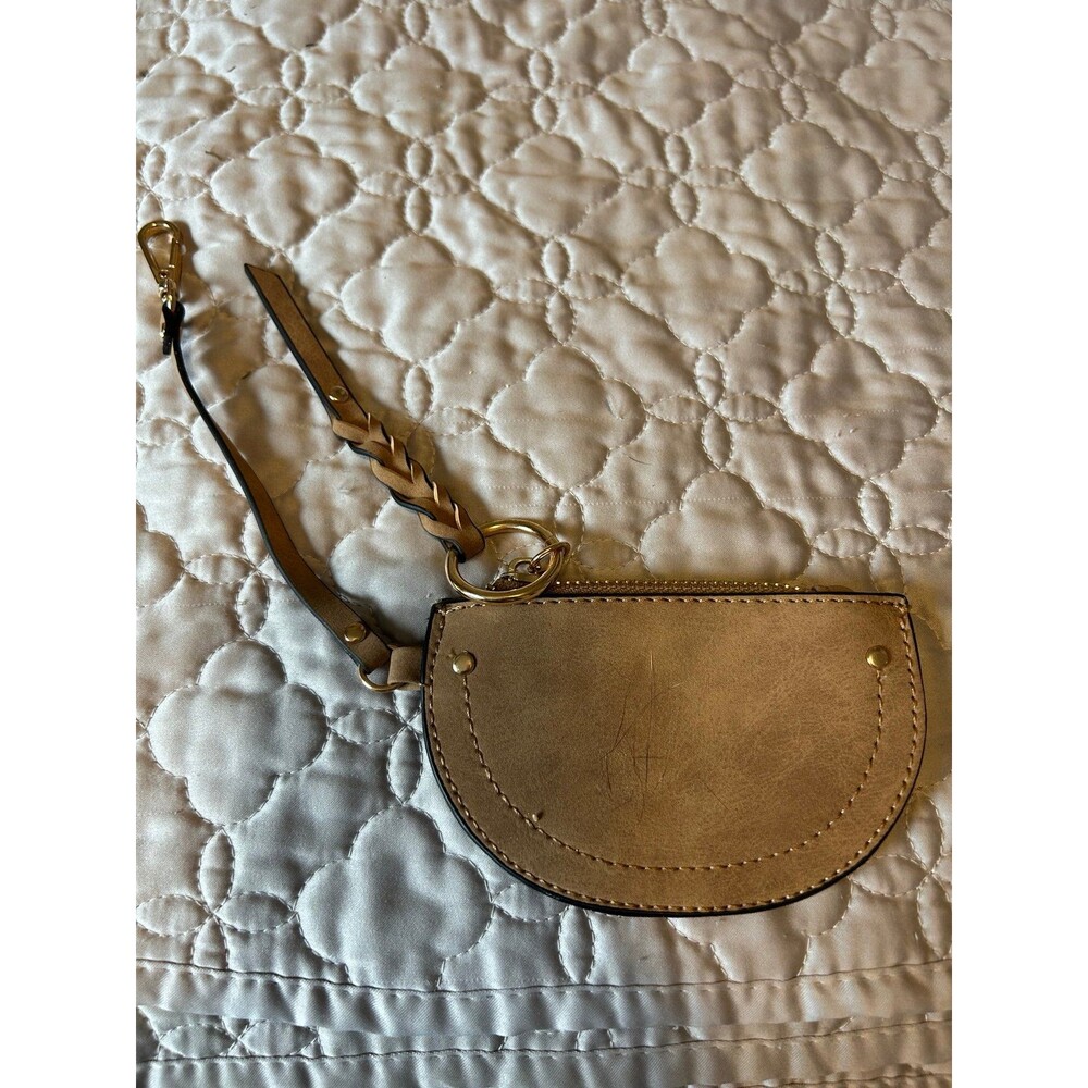 Chic Tan Key Holder Mini Wallet